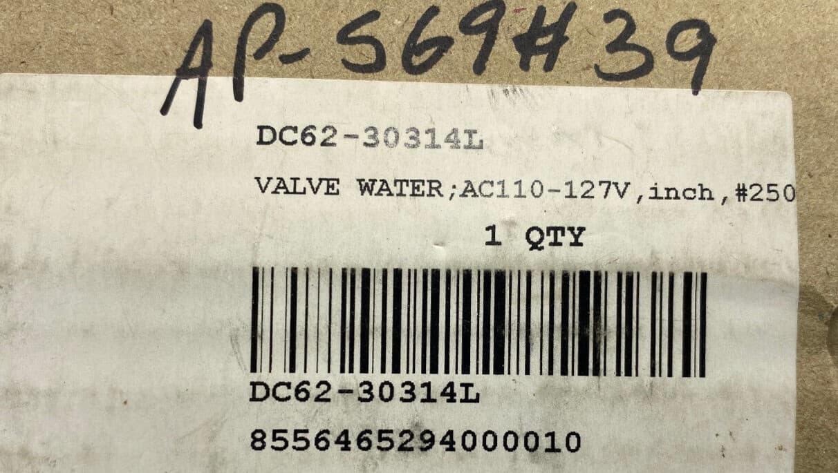 DC62-30314L OEM Samsung Dishwasher Water Inlet Valve New Genuine — thumbnail 6