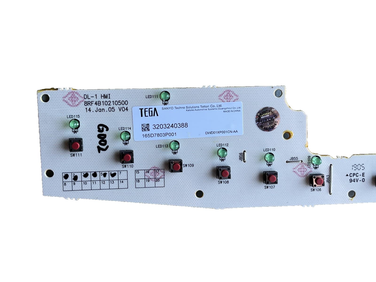 165D7803P001 OEM GE Dishwasher Control Board Genuine — thumbnail 6