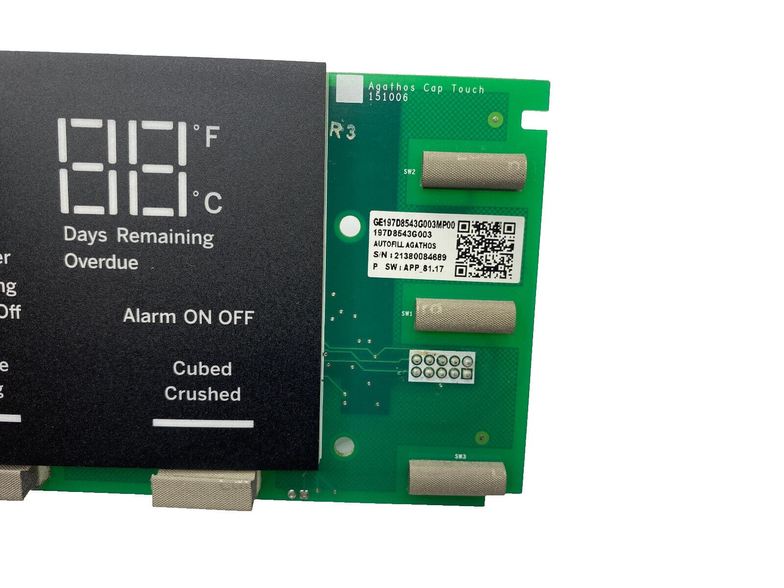 WR55X30487 OEM GE Refrigerator Dispenser Display Control Board  New Genuine — thumbnail 4