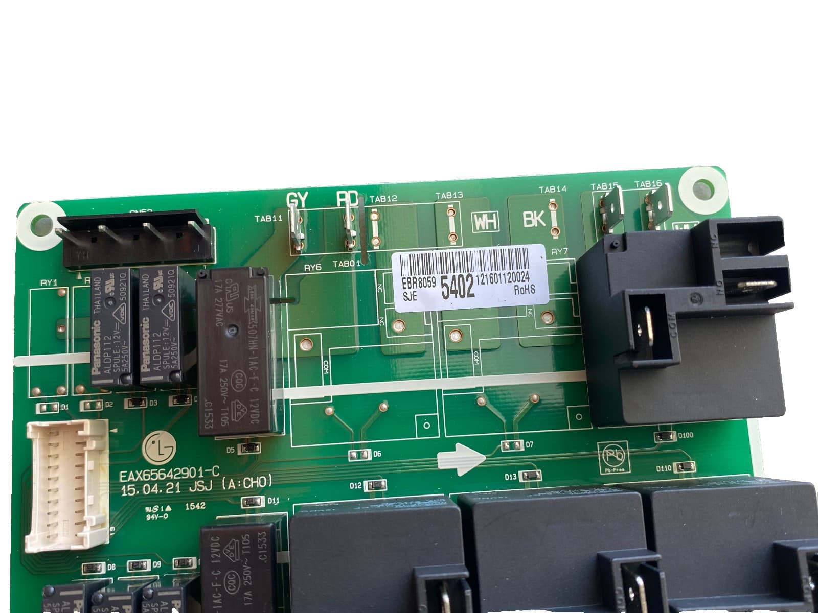 EBR80595402 OEM LG Range Control Board Assembly New Genuine — thumbnail 2