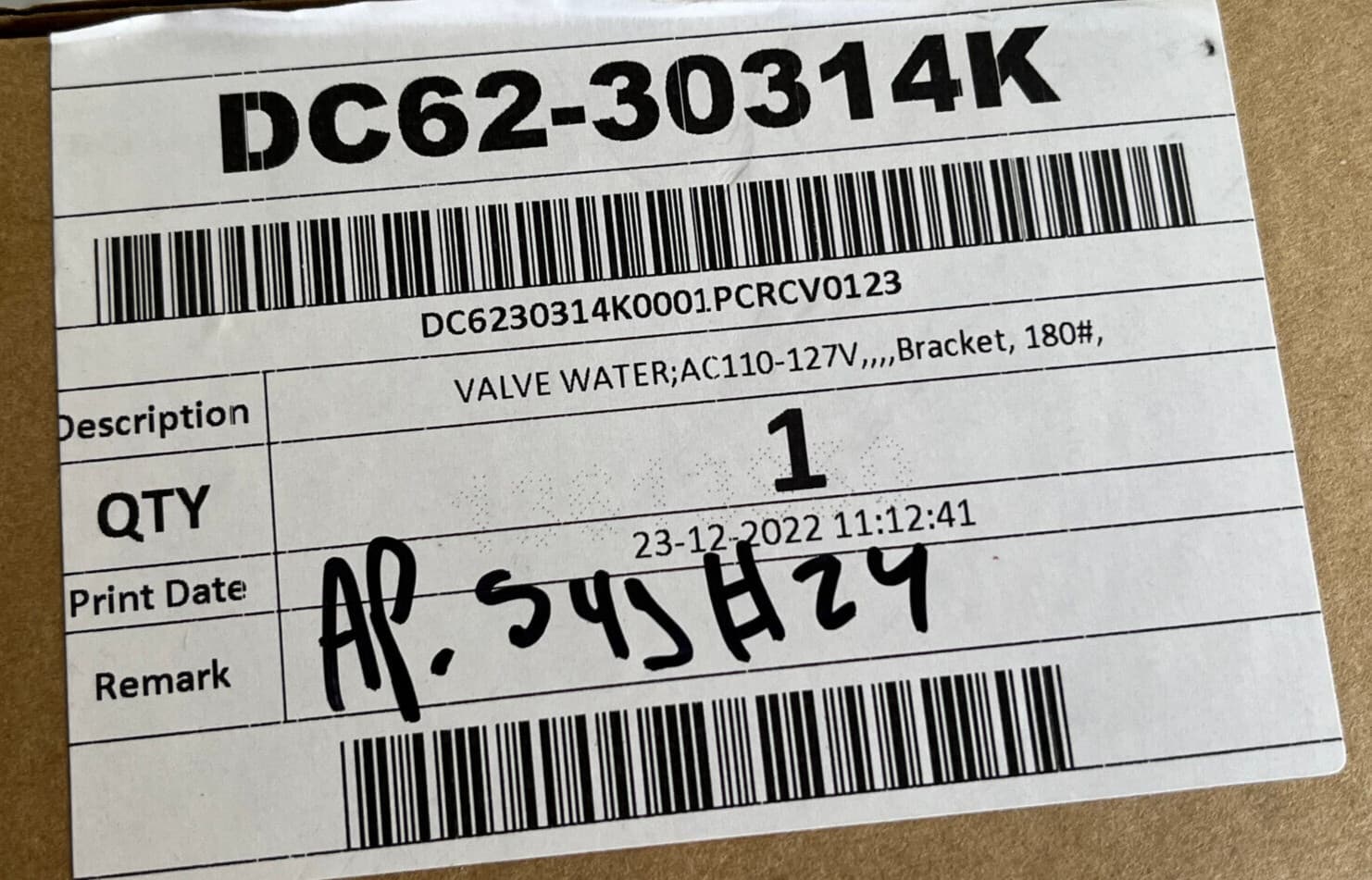 New Genuine OEM Samsung Water Inlet Valve DC62-30314K — thumbnail 3