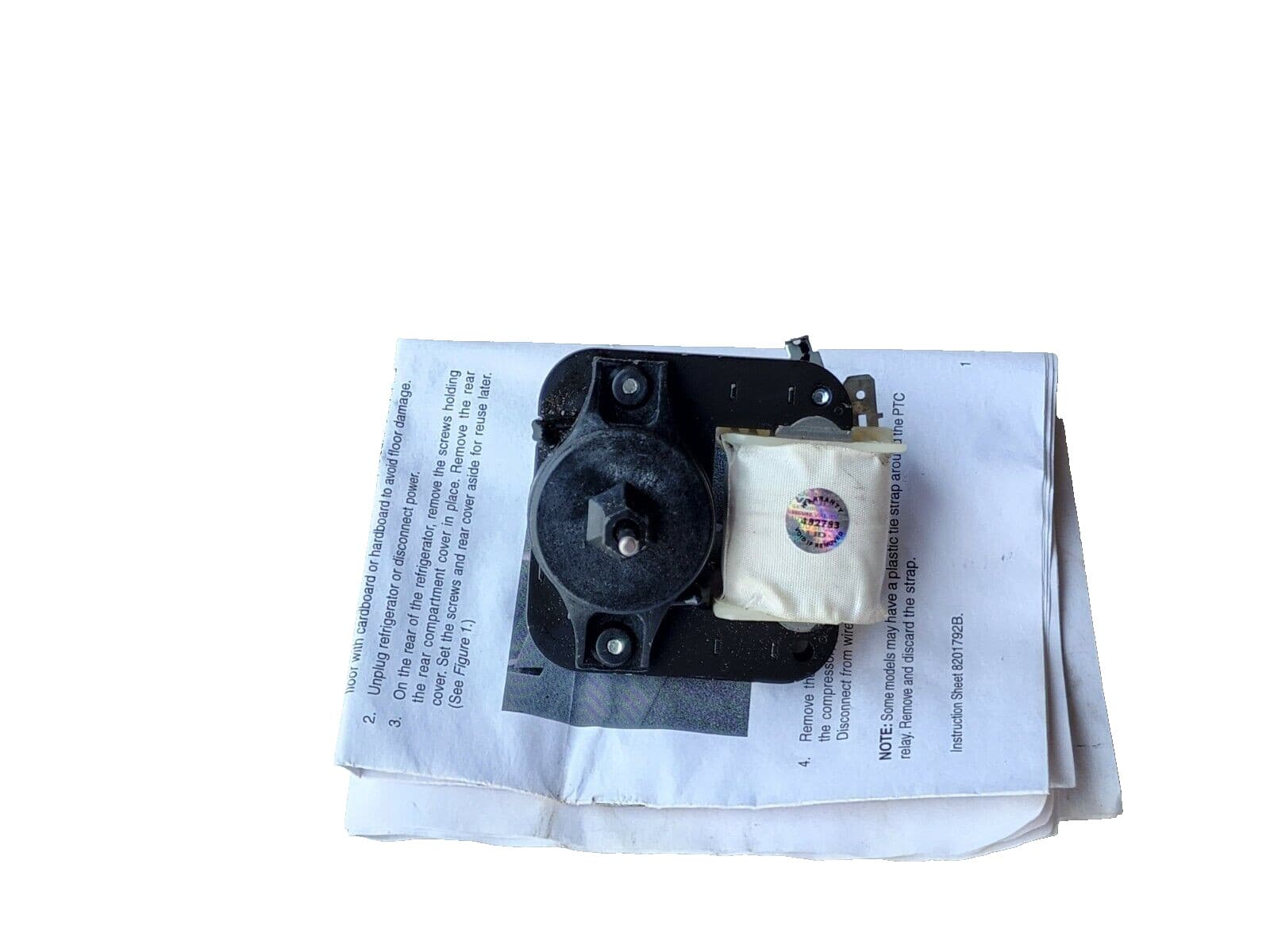 New Genuine Whirlpool Refrigerator Evaporator Fan Motor WPW10128551