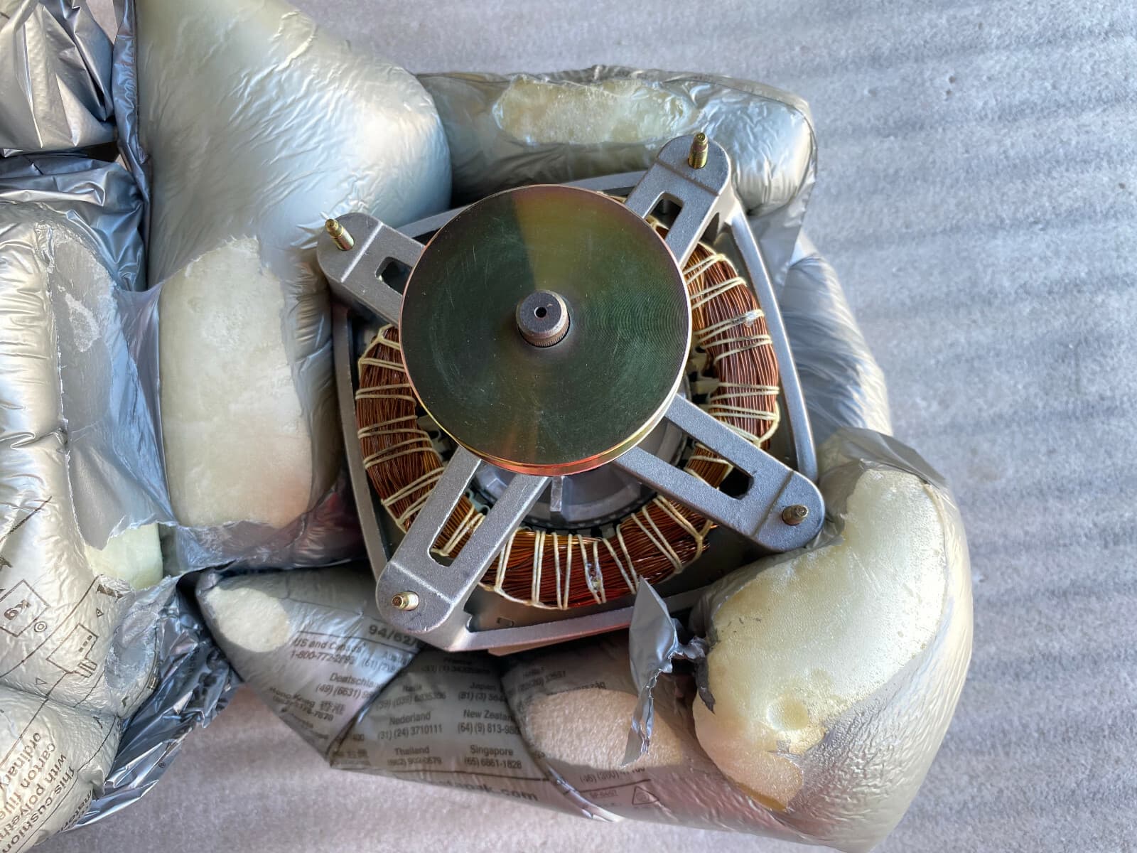 New Genuine OEM GE Washer Drive Motor 1 SPEED PSC 1/2 HP WLSR2000G2WW WH20X10063 — thumbnail 4
