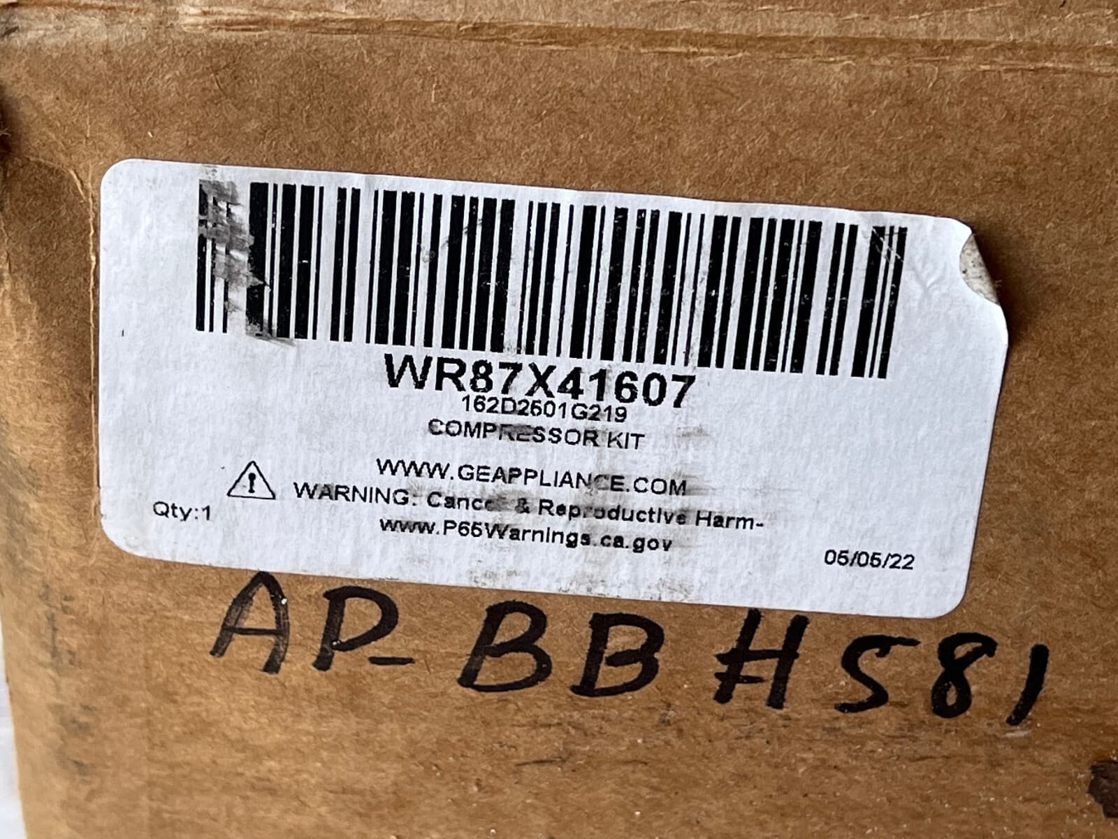 WR87X41607  OEM GE Refrigerator  Compressor Meizhi Kit  EZ80H1Y-U New Genuine — thumbnail 11
