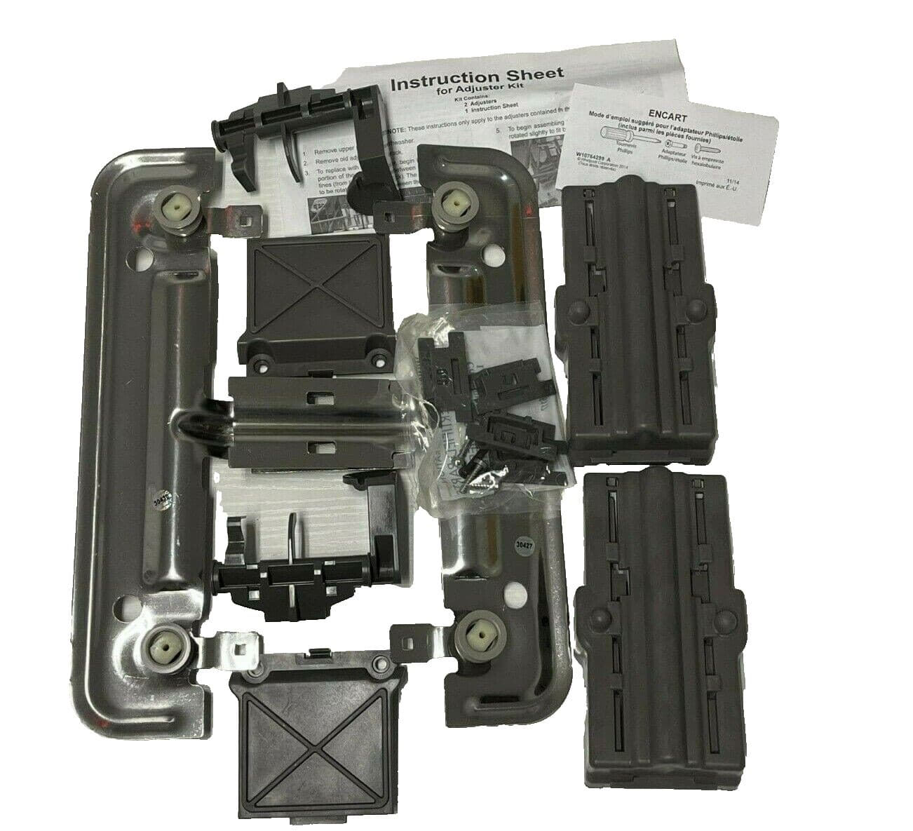 W10712394  NEW Genuine OEM Whirlpool Dishwasher Adjuster Kit — thumbnail 2