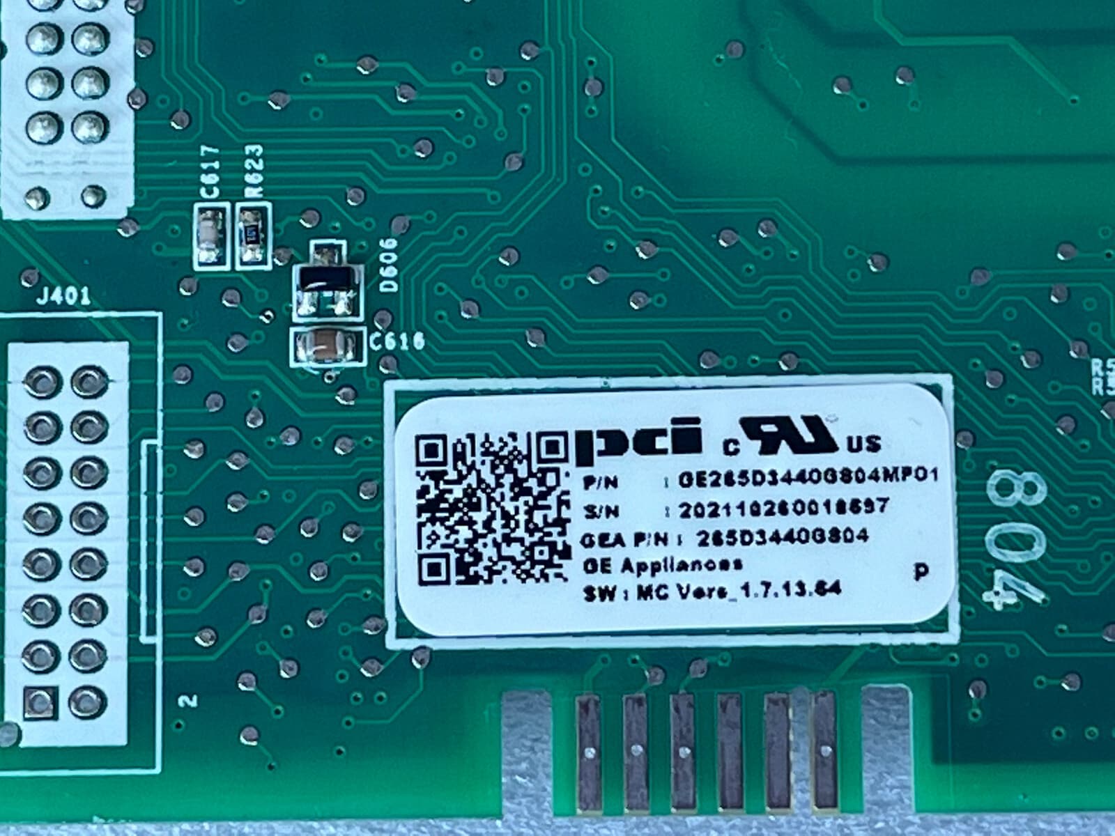 Genuine GE Dishwasher Electronic Control Board 265D3440GS04 — thumbnail 3
