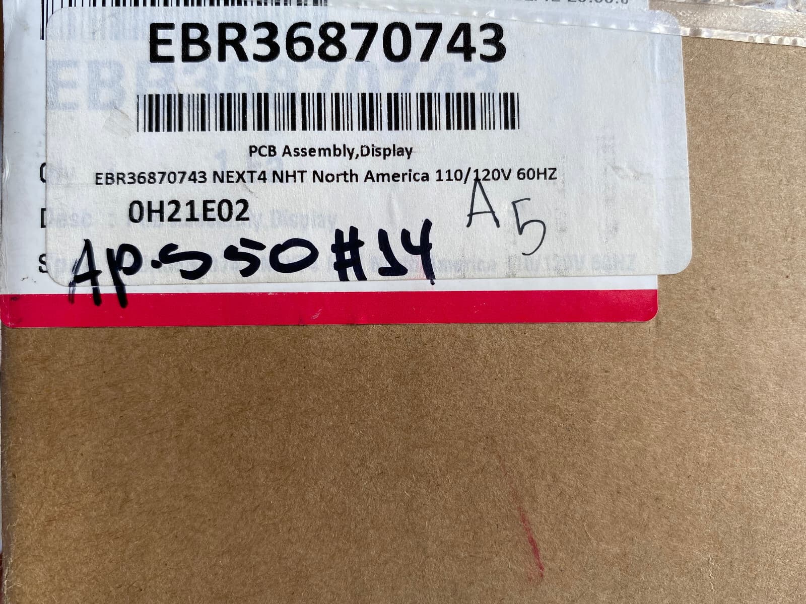New Genuine LG Power Control Board Assembly Display EBR36870743 — thumbnail 4