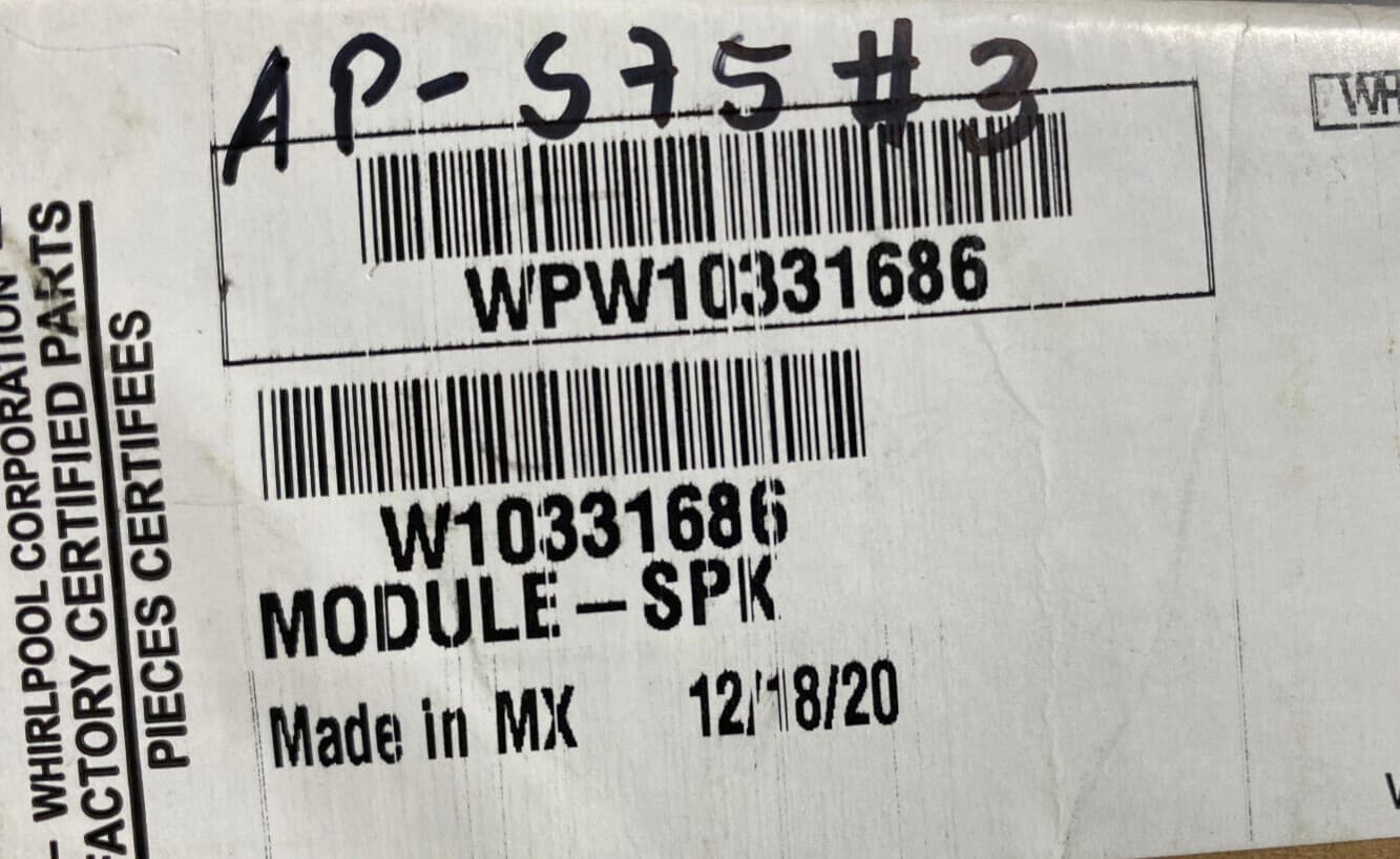 NEW Genuine OEM Whirlpool  Oven Range Spark Module WPW10331686 W10331686 — thumbnail 4
