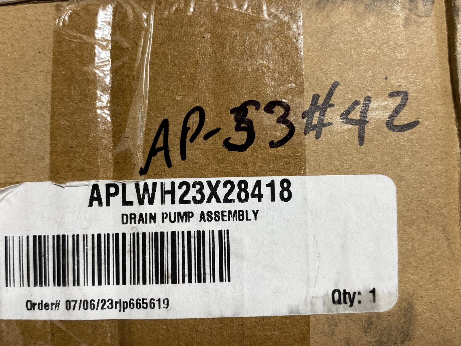 New For GE Washer Drain Pump Assembly WH23X28418 — thumbnail 7