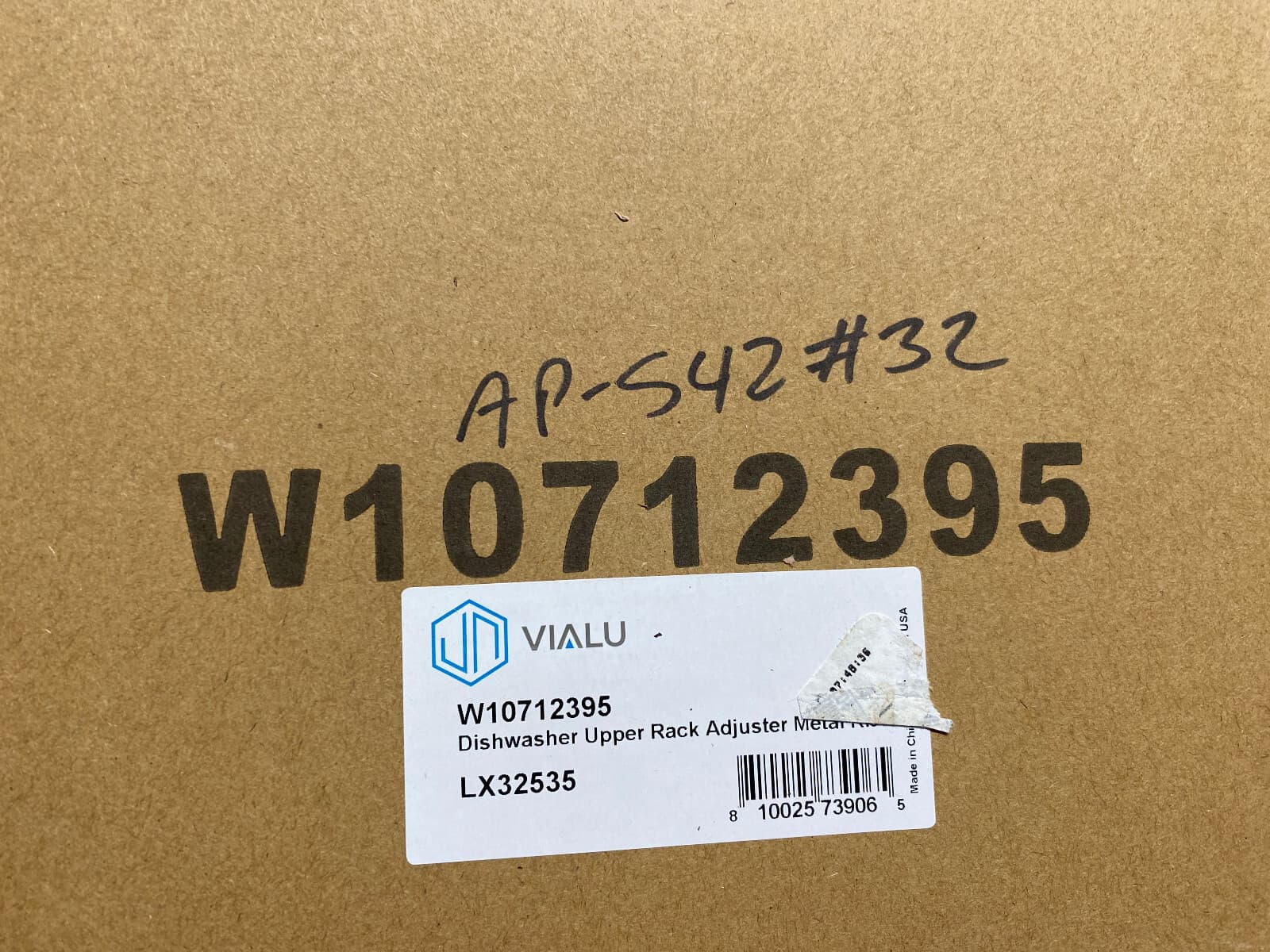 W10712395 New For Whirlpool Dishwasher Rack Adjuster Kit — thumbnail 3