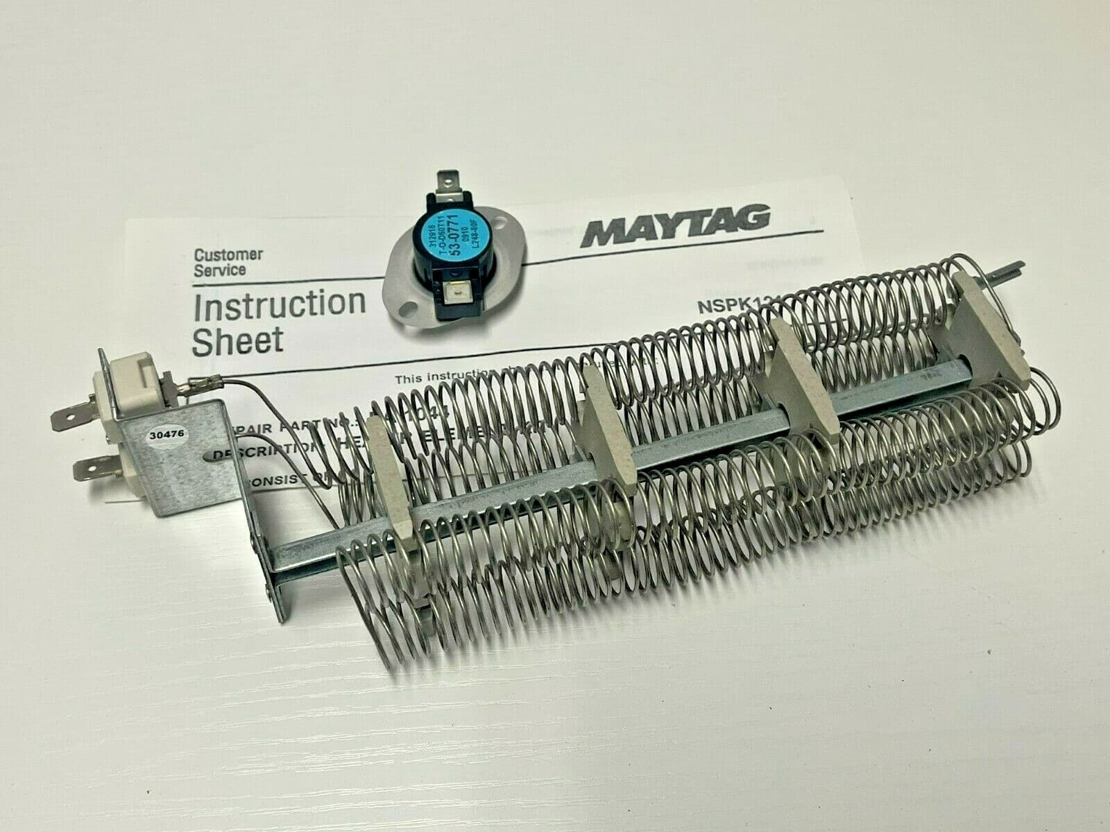 LA-1044 OEM Whirlpool Dryer Heating Element Kit  NEW Genuine — thumbnail 4