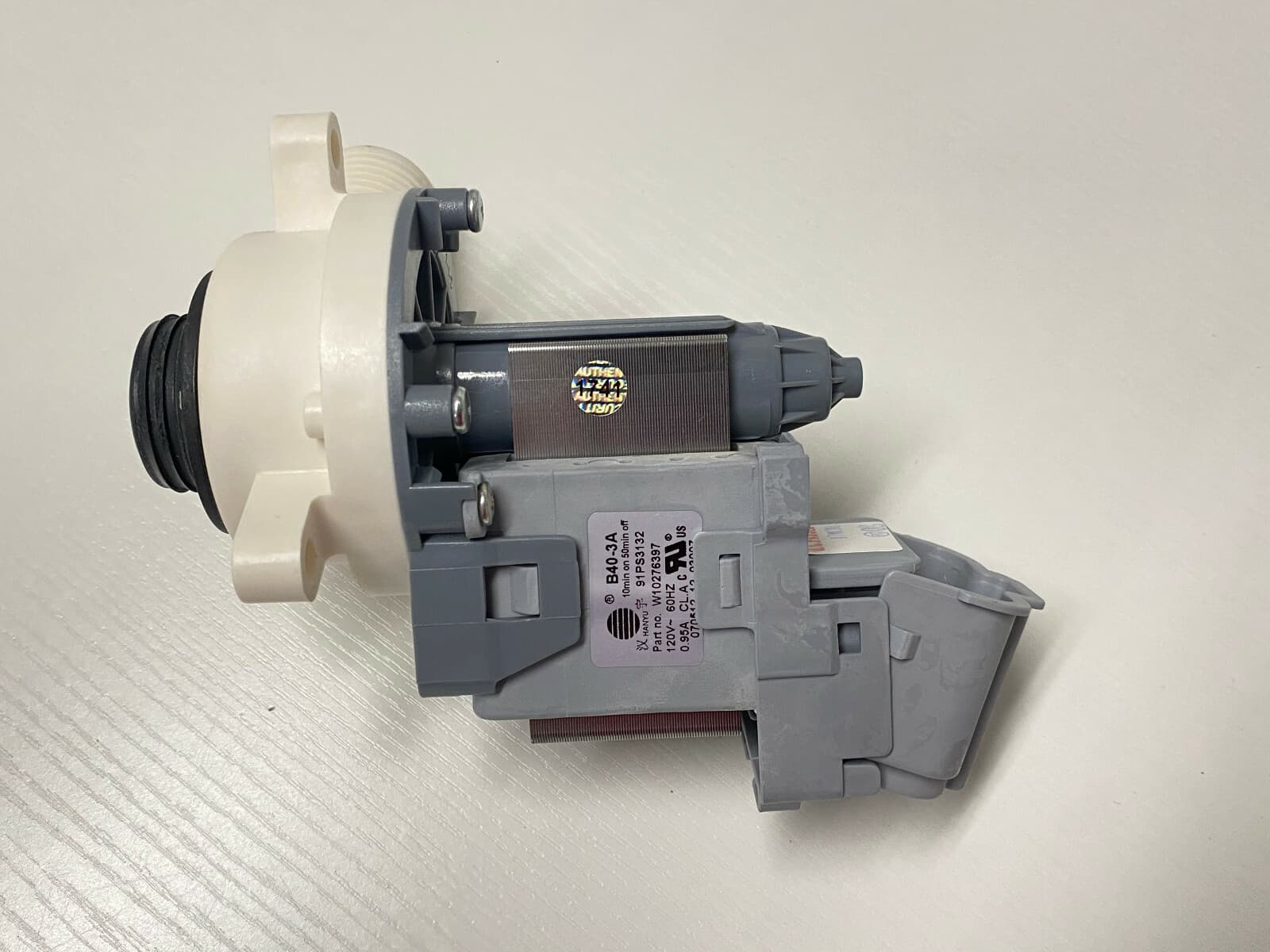 New Genuine Whirlpool  Washer Drain Pump Assembly W10276397 — thumbnail 4