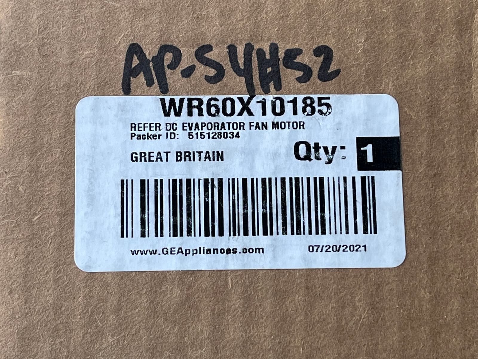 New Genuine GE Refrigerator Evaporator Fan Motor WR60X10185 — thumbnail 12