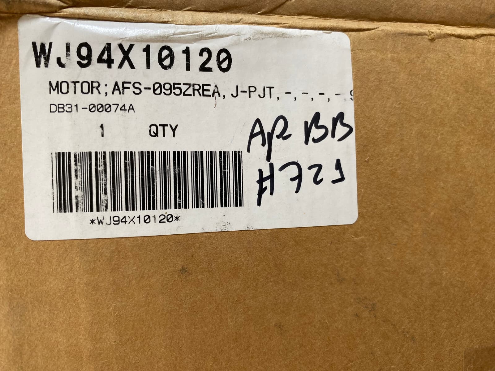 New Genuine OEM GE Air Conditioner Outdoor Fan Motor WJ94X10120 — thumbnail 3