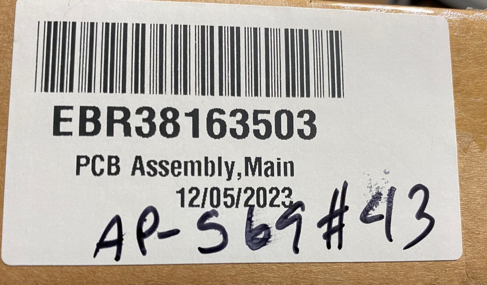 EBR38163503 LG OEM Genuine Washer Control Board NEW — thumbnail 5