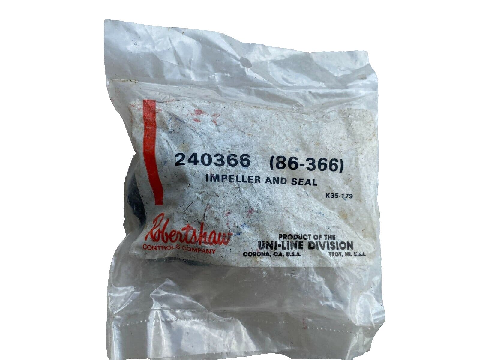 Genuine OEM Robertshaw Impeller & Seal Kit-K 86-366 (240366) — thumbnail 2