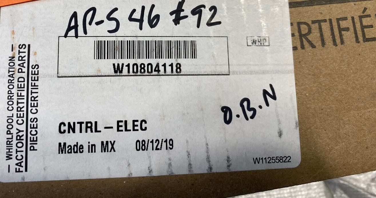 Genuine Whirlpool  Dishwasher Electronic Control Board W10804118 — thumbnail 5