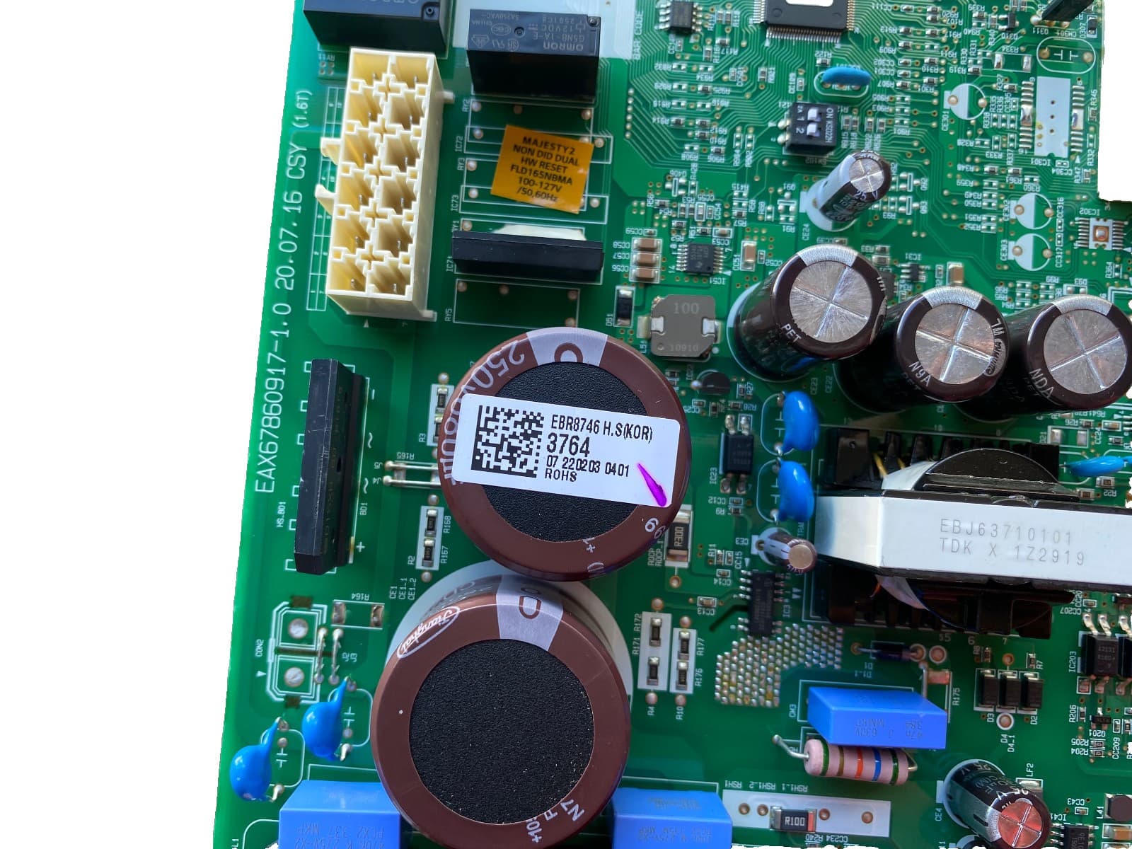 New Genuine OEM LG Refrigerator Main Control Board PCB Assembly EBR87463769 — thumbnail 2