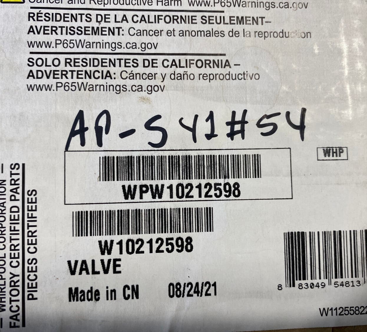 New Genuine OEM Whirlpool Washer Inlet Valve W10212598 — thumbnail 5