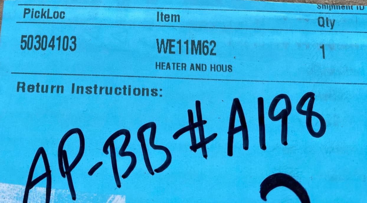 WE11M62 OEM GE Dryer Heater And Housing Assembly  New Genuine — thumbnail 4