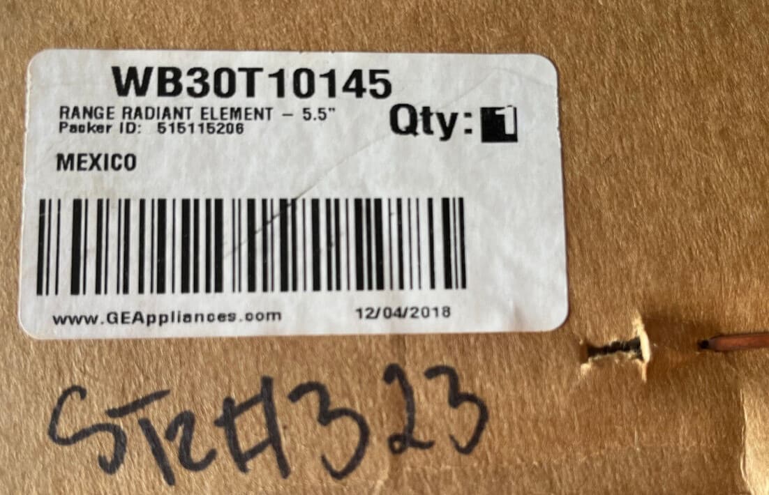 WB30T10145  GE Range Element Radiant 5.5 '' NEW Genuine — thumbnail 5
