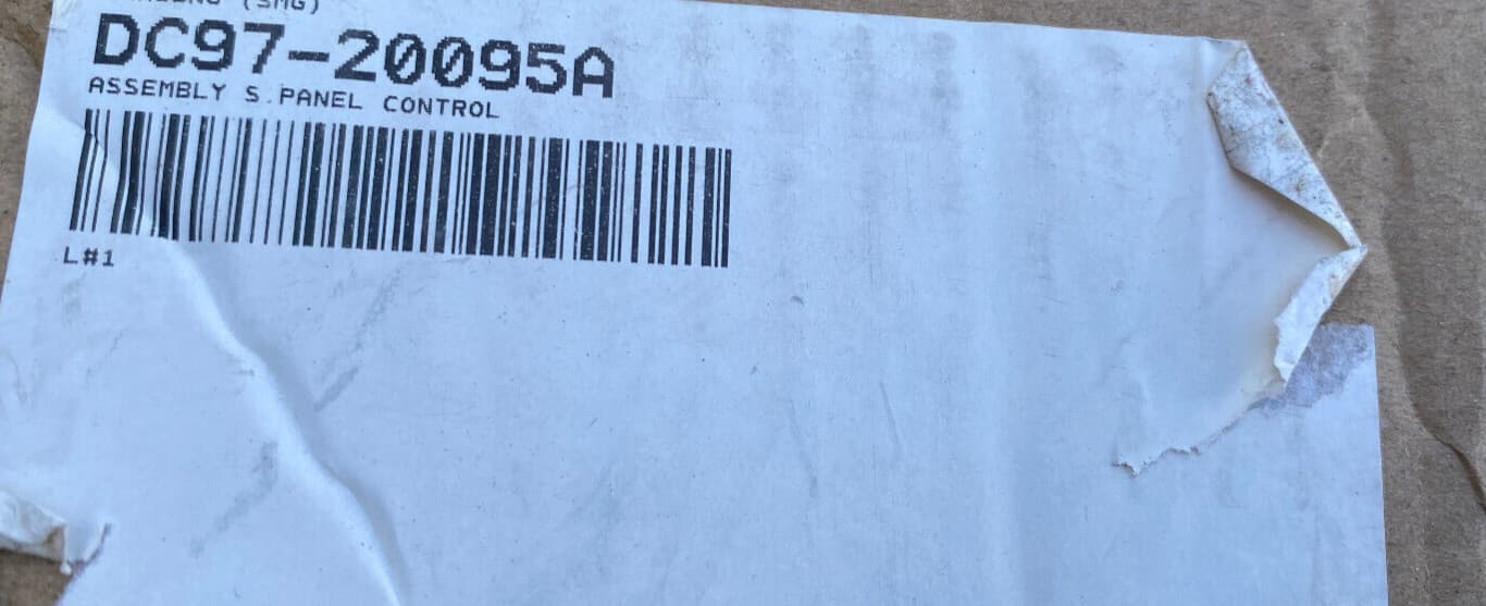 DC97-20095A OEM Samsung Washer Control Panel New Genuine — thumbnail 3