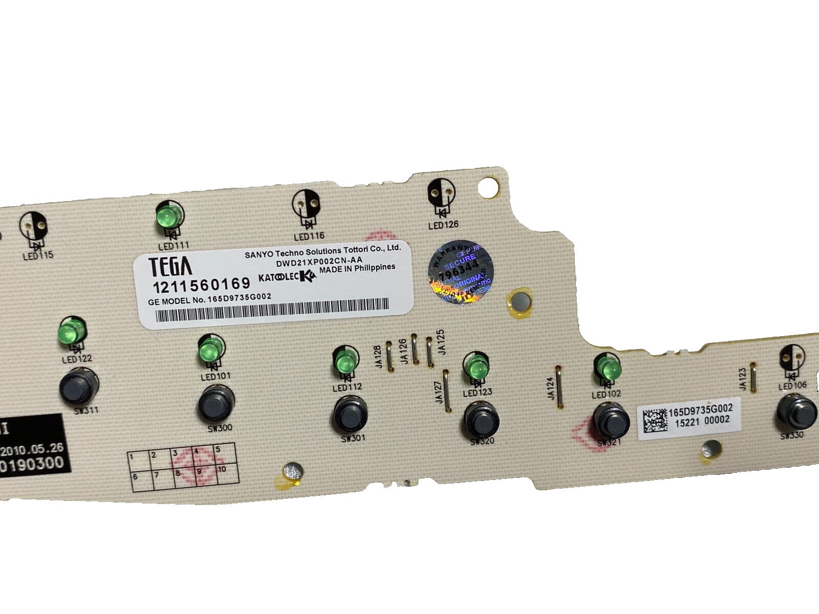 New Genuine OEM GE Dishwasher Kit-Main & Tactile Board WD21X10408 — thumbnail 3