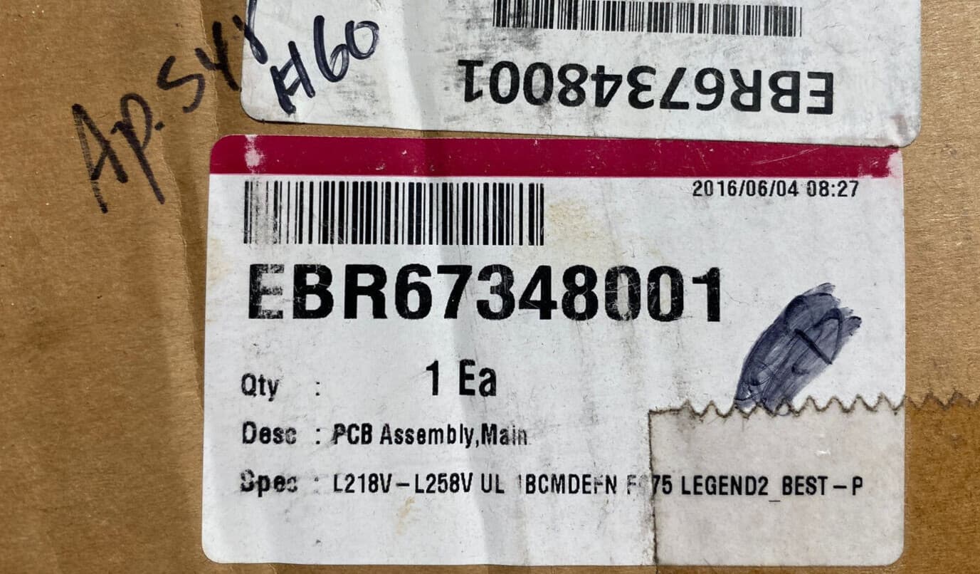 Genuine OEM LG Refrigerator Main Board EBR67348001 — thumbnail 3