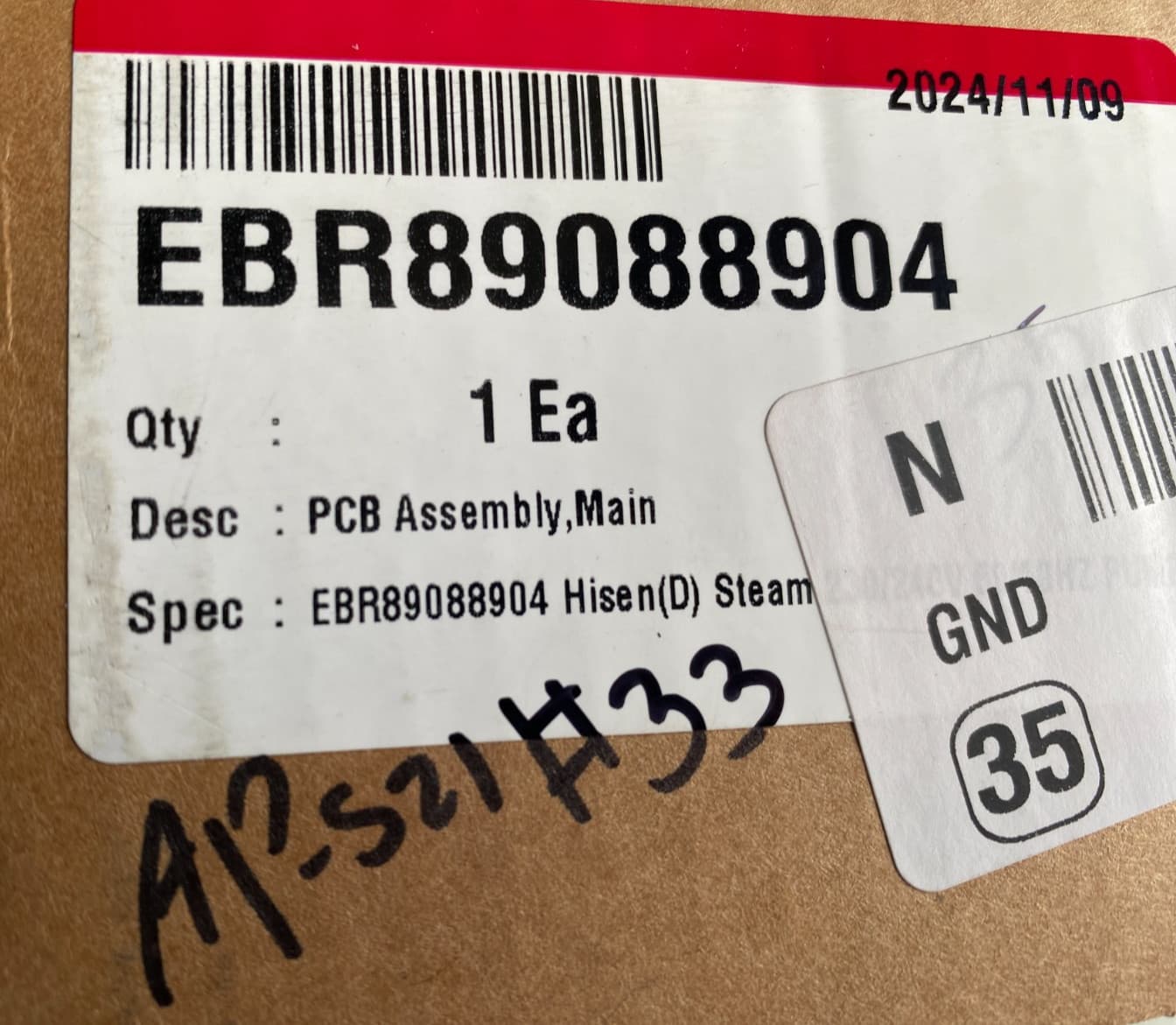 EBR89088904 LG OEM Dryer Electronic Control Board New Genuine — thumbnail 4
