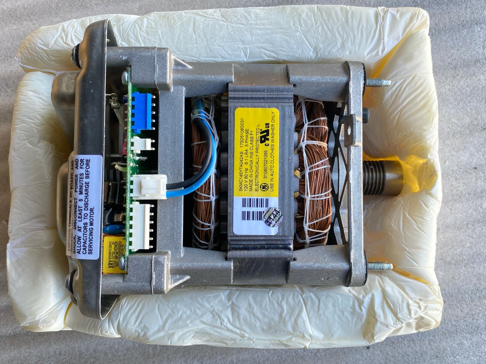 New Genuine OEM GE Washer Motor & Inverter Board WPRB8350H0WT  WH20X10045