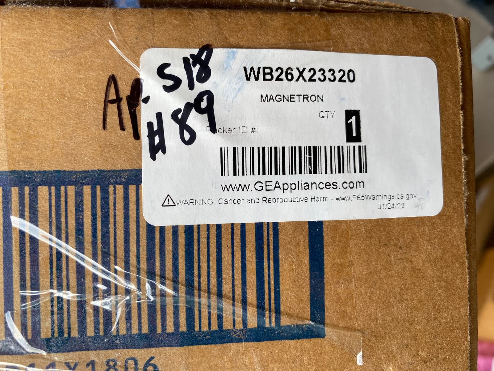 New Genuine GE Microwave  Magnetron WB26X23320 — thumbnail 4