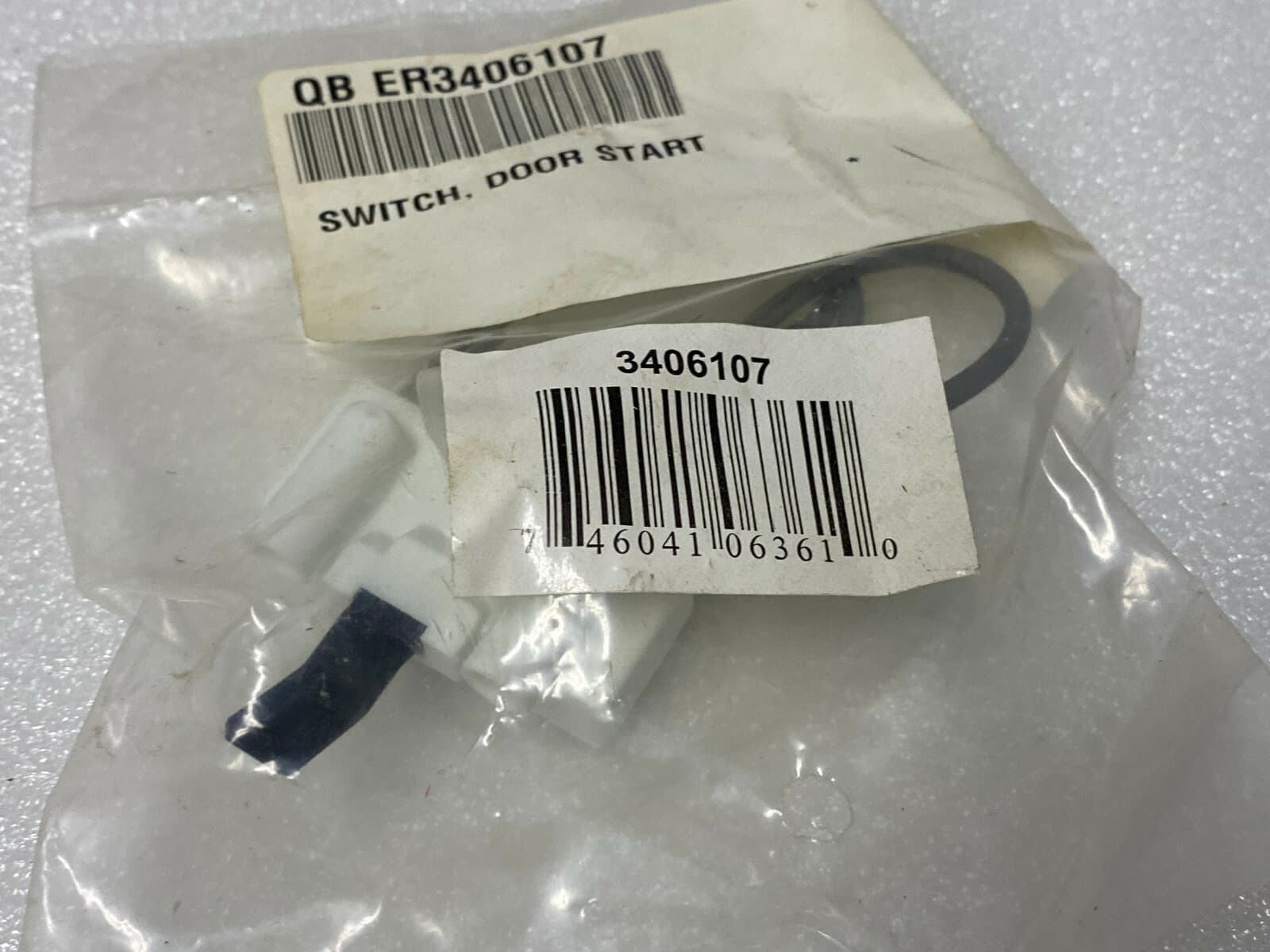 New Genuine OEM Whirlpool  Dryer Door Switch 3406107 — thumbnail 6