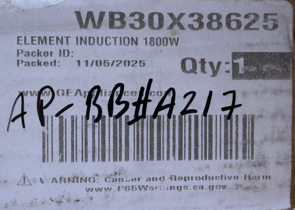 WB30X38625 OEM GE Element Induction 1800W  New Genuine — thumbnail 3