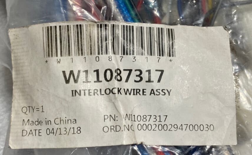 New Genuine OEM Whirlpool Microwave Interlock Wire Assy W11087317 — thumbnail 4