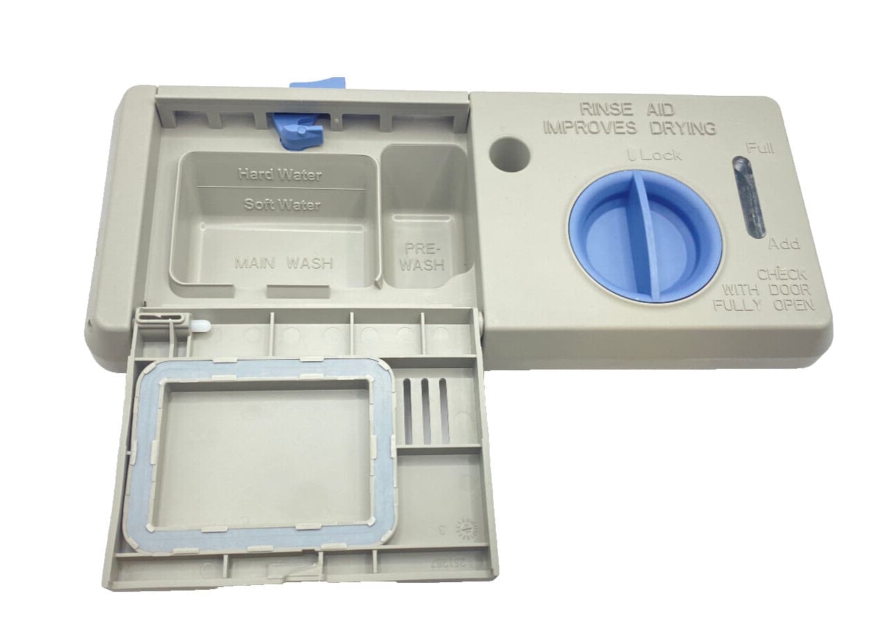 New Genuine OEM Whirlpool Dishwasher Detergent Dispenser WPW10605015 W10605015 — thumbnail 2