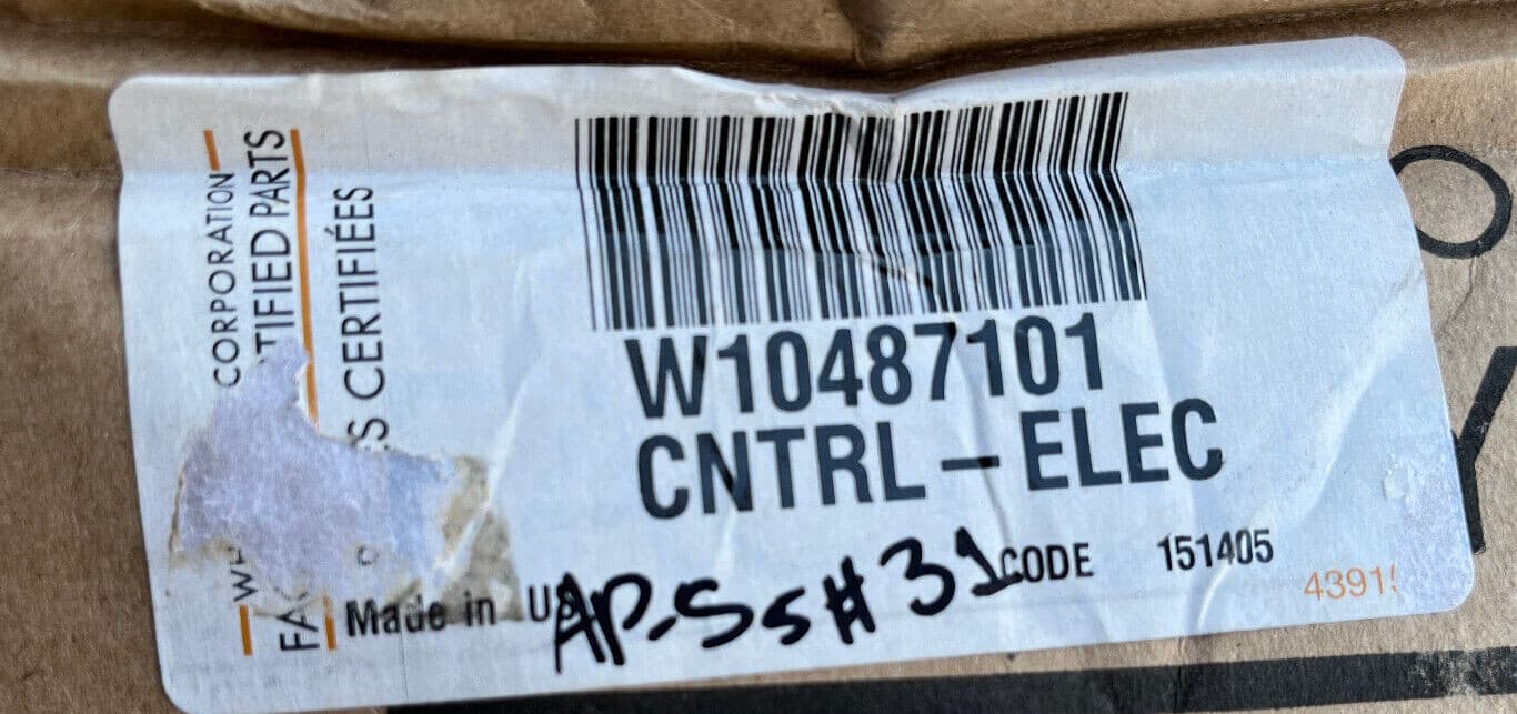 New Genuine Whirlpool Electronic Control Board W10487101 — thumbnail 4