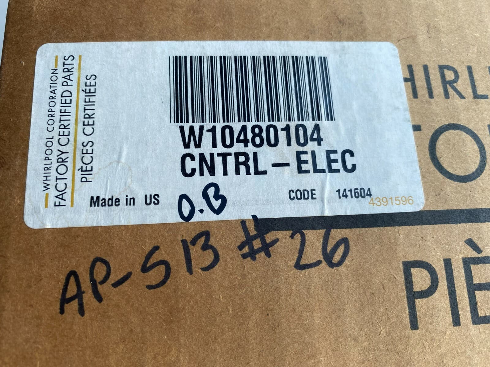 Genuine OEM Whirlpool Electronic Control Board W10480104 — thumbnail 5