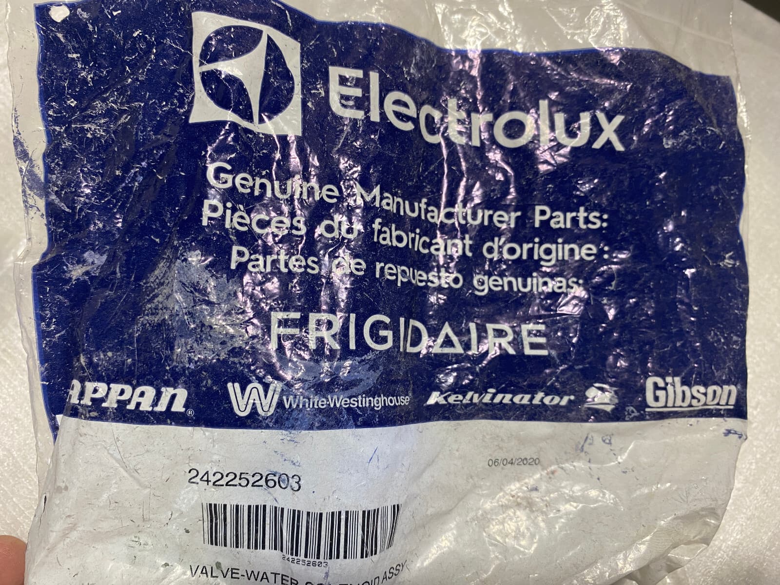 New Genuine  Frigidaire Electrolux Refrigerator Water Inlet Valve 242252603 — thumbnail 3