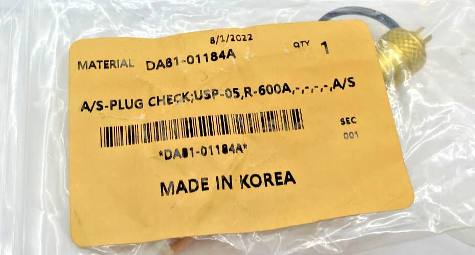 New Genuine OEM Samsung Refrigerator Service Plug Valve DA81-01184A — thumbnail 4