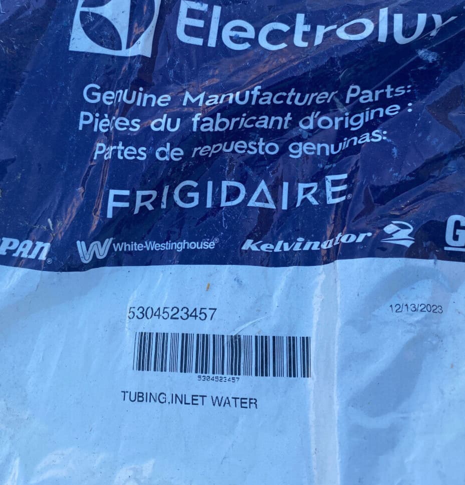 New Genuine OEM Frigidaire Dishwasher Water Inlet Tubing 5304523457 — thumbnail 2