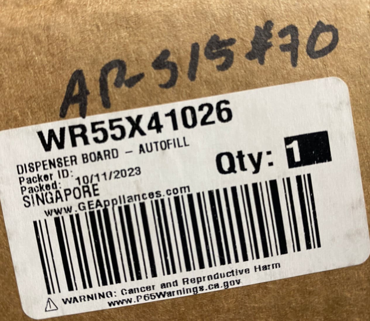 New Genuine OEM GE Refrigerator Dispenser Display Control Board WR55X41026 — thumbnail 4