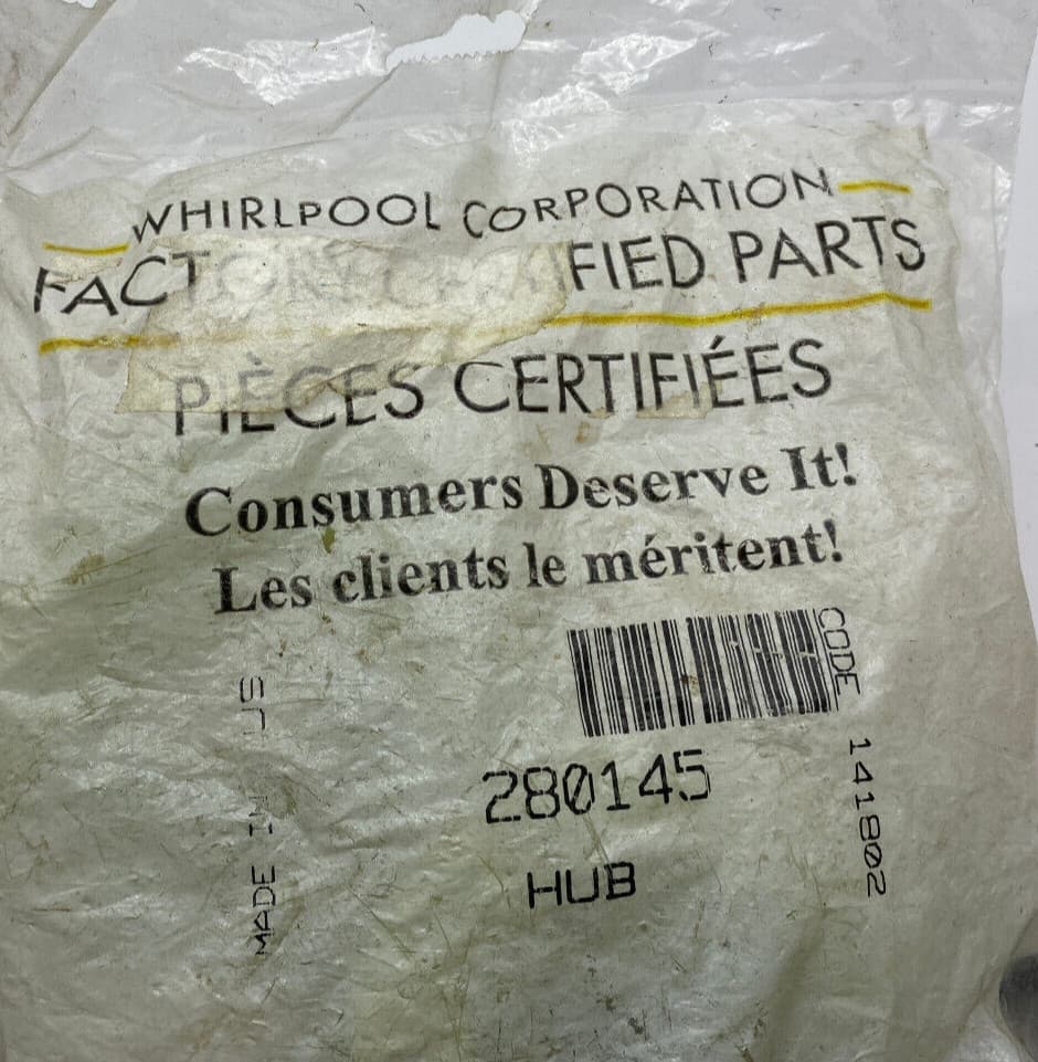 Genuine Whirlpool Washer Basket Hub 280145 — thumbnail 4