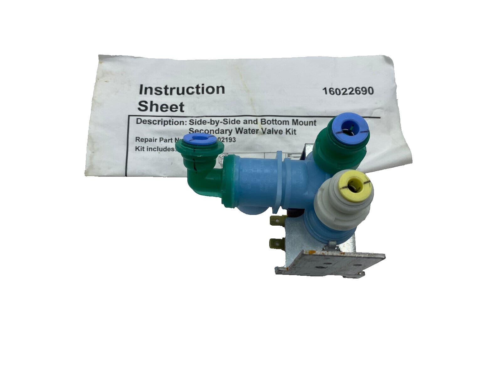 New Genuine OEM Whirlpool Refrigerator Water Inlet Valve 12002193 — thumbnail 4