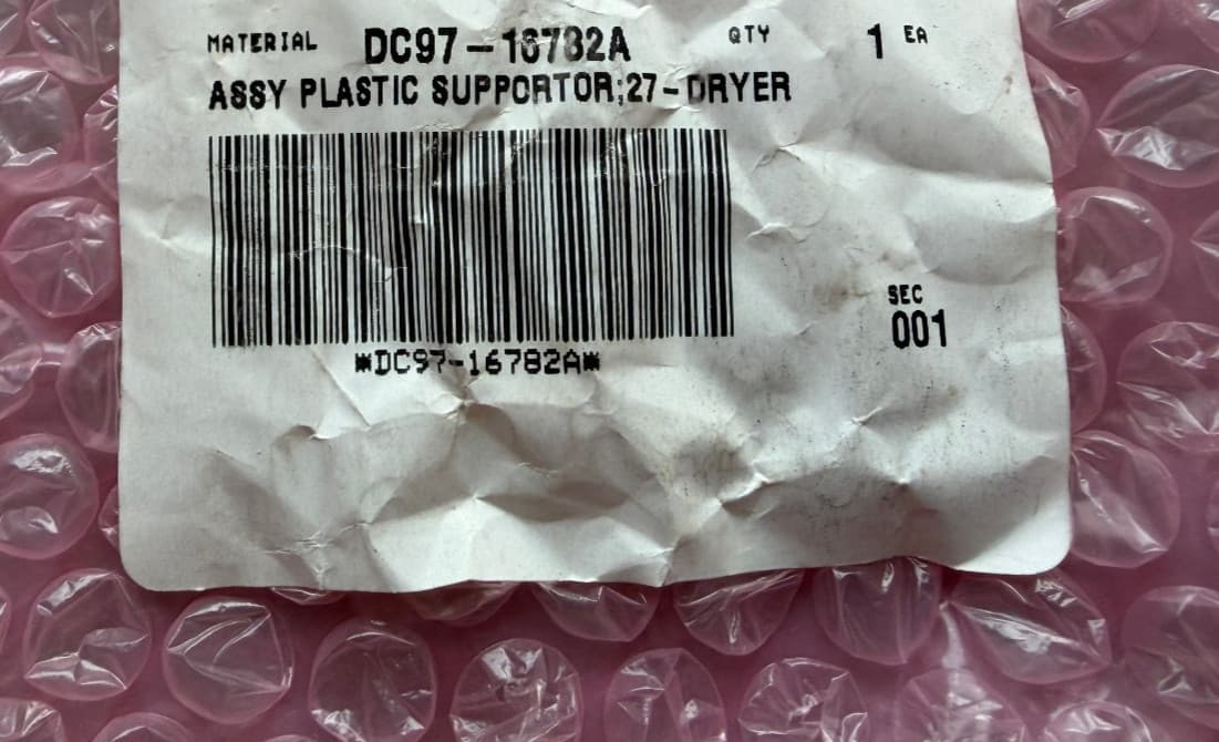 DC97-16782A OEM  Samsung  Dryer Drum Support Roller Assembly New Genuine — thumbnail 3