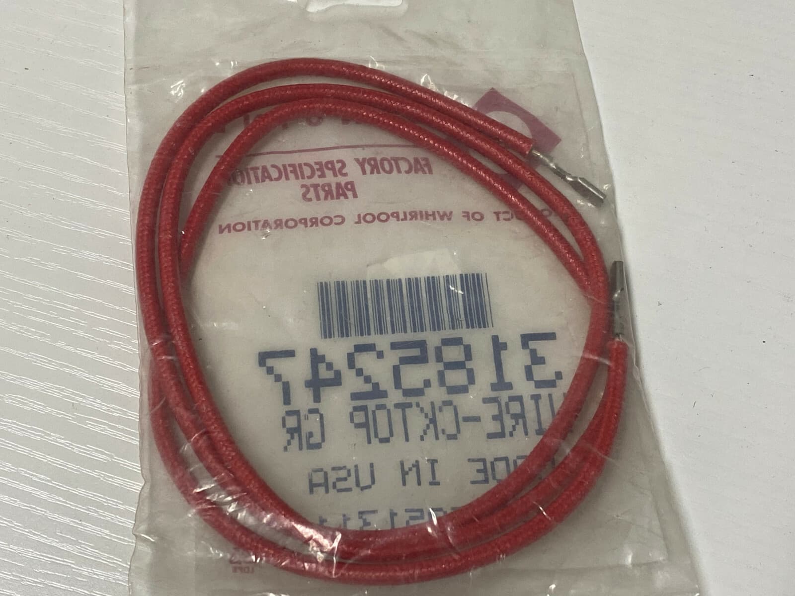 Genuine OEM Whirlpool  Gas Cooktop Top Wire 3185247