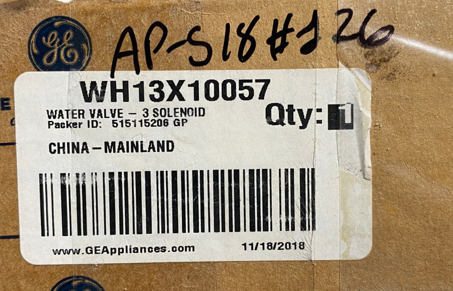 New Genuine OEM GE Washer Water Valve WH13X10057 — thumbnail 4
