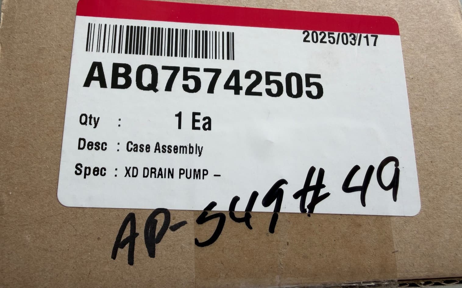 ABQ75742505  OEM LG Dishwasher Drain Pump Case Assembly New Genuine — thumbnail 19