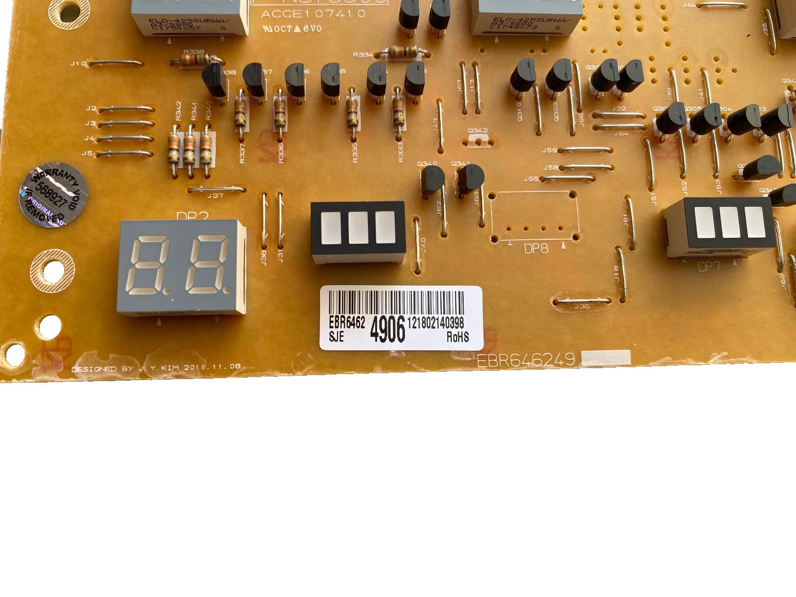 EBR64624906 EBR64624907 OEM LG Range Display Control Board Assembly New Genuine — thumbnail 3