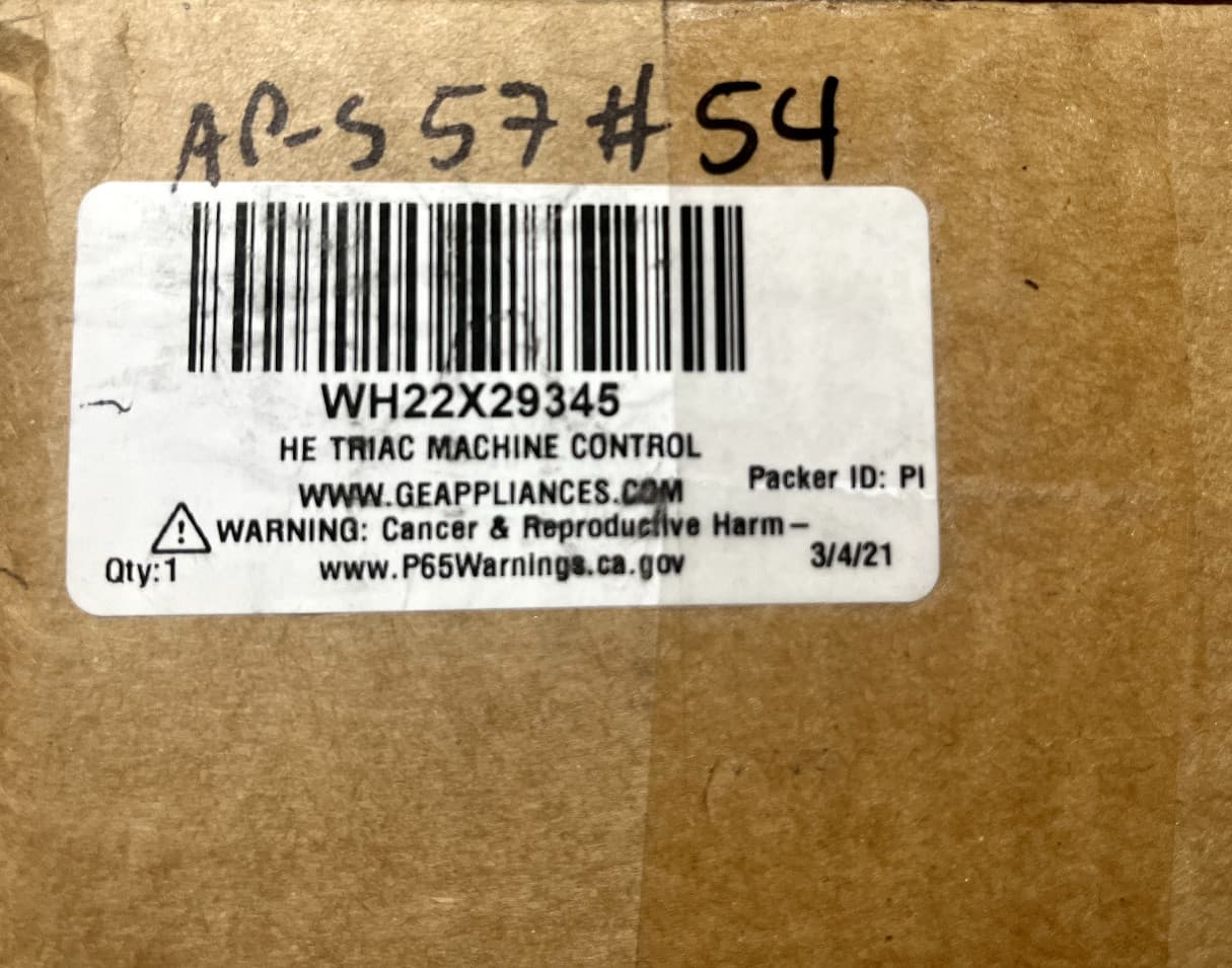 New Genuine OEM GE Washer User Interface Assembly 290D1525G104 WH22X29345 — thumbnail 6