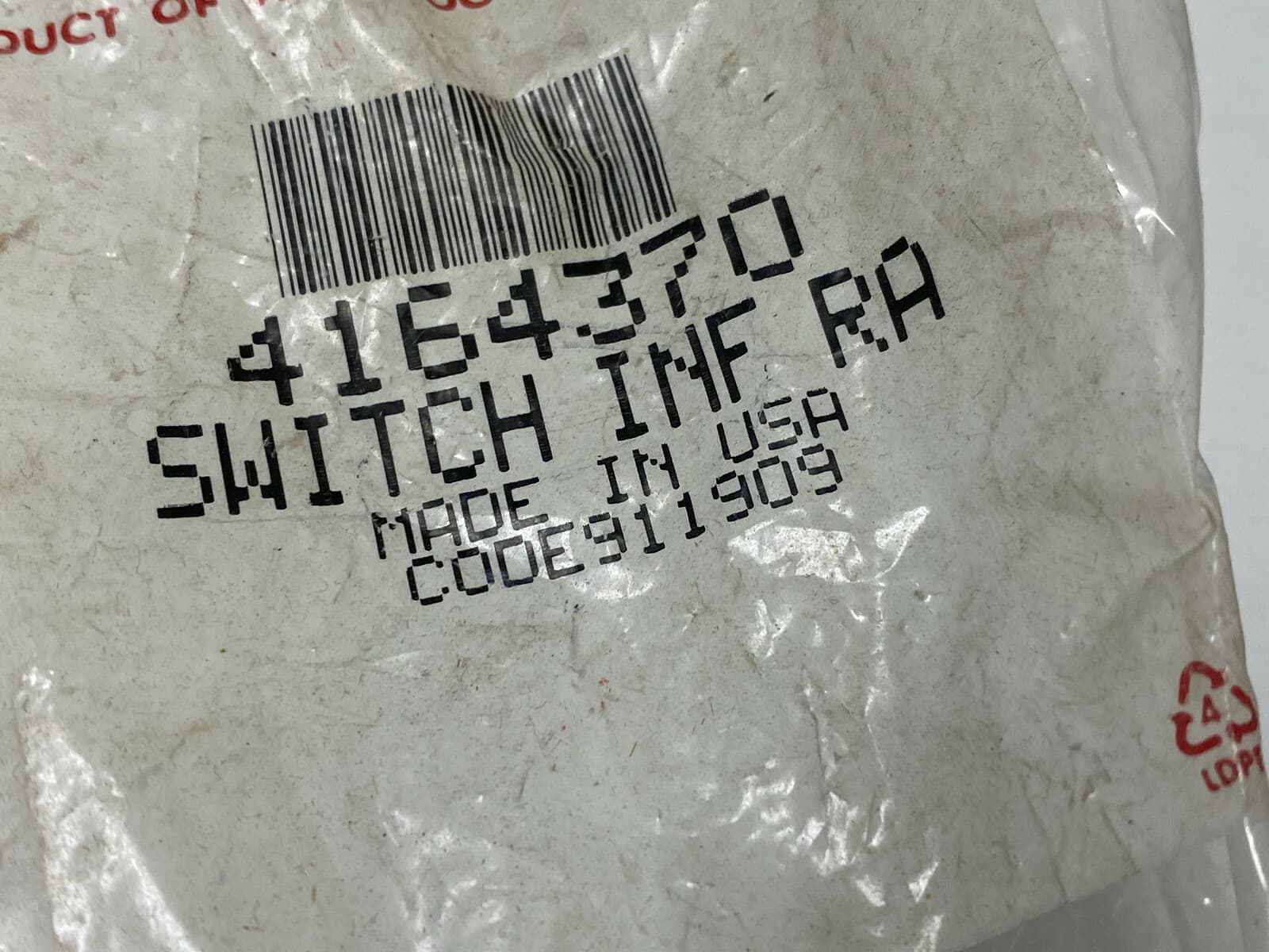 NEW Genuine OEM Whirlpool Range Surface Element Control Switch 4164370 — thumbnail 7